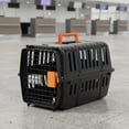 thumbnail image 6 of JWQFBC Airline Pet Carrier Portable Pet Transport Crate Vehicle Travel Carrier for Cats, Small Dogs, Black, 6 of 10