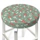 thumbnail image 3 of Disketp Retro Hippie Groovy Mushroom Funda Redonda para Taburete, Funda de Cojín para Silla de Bar Suave y Elástica-13 inch, 3 of 7