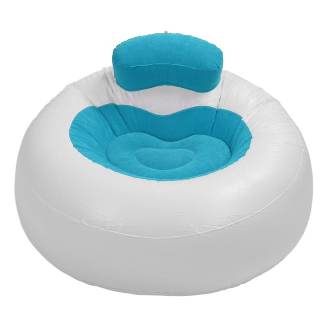 Lazy Sofa, Inflatable Sofa Family Inflatable Lounge Chair PVC Flocking Sofa Loving Heart Modeling Inflatable Soft Couch for Living Room Balcony Office Rest, Outdoor Sofa Chair