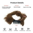 thumbnail image 6 of Seamless Hold Messy Bun Hair Clip with Bendable Wires and Comb for Updo Styles – Adjustable Hair Extension, Foxtail Comb Updo Hair Bun Ponytail & Chignon (6 Chestnut Brown), 6 of 6
