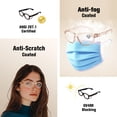 thumbnail image 5 of ProtectX Safety Reading Glasses for Women Men, UV Protection goggles, Anti-Impact Lightweight Glasses, Anti-Fog & Scratch-Resistant, Cold Brew, +3.0, 5 of 7