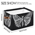 thumbnail image 3 of Ryvnso Butterfly and Skull Storage Basket Large Bin Foldable Boxes Toys Organizer 14.2x10.2x8.3in 2 PCs, 3 of 8