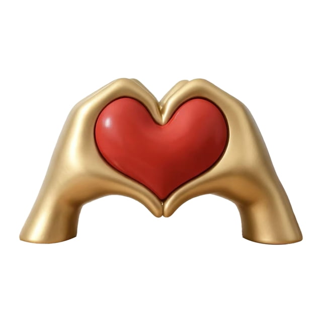 Escultura de mano de corazón de resina dorada, manos de amor, estatua de corazón con corazón rojo para sala de estar, dormitorio, oficina, mesa de café, escritorio, decoración de fiesta de boda