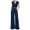 Dark Blue, variant on adviicd Women's 2 Piece Outfits 2025 Cap Sleeve V Neck Belted Crop Tops Wide Leg Pant Sets Casual Tracksuit (Dark Blue, S)