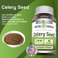thumbnail image 3 of Amazing Formulas Celery Seed 1500 mg 120 cápsulas vegetales suplemento con semilla de apio para bienestar digestivo y rutina diaria, 3 of 5