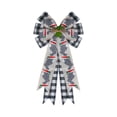 thumbnail image 2 of AYktou Large Easter Wreath Bows for Front Door Decorations, 9.6×19.6 Inch Easter Bunny Carrot Plaid Ribbon Bows Spring Tree Topper Wreath Bowknot for Holiday Wall Hanging Indoor Outdoor Party Supply, 2 of 6