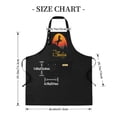 thumbnail image 5 of 2 Pack Adjustable Bib Apron with Horse Silhouette & Sunset Design 2 Pockets Perfect for Cooking & Chef Use for Men & Women, 5 of 6