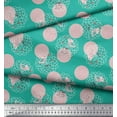 thumbnail image 3 of Soimoi Rayon Fabric Dot,Bird & Fish Kids Print Fabric by The Yard 42 Inch Wide, 3 of 3