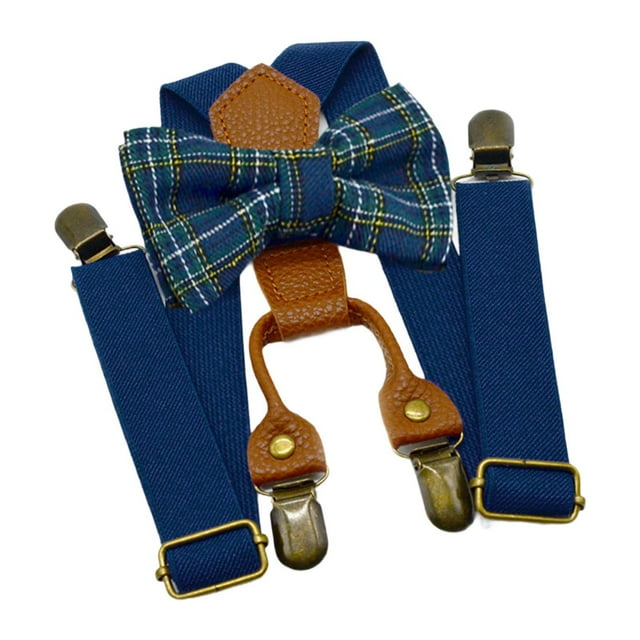 Accesorios de ropa con tirantes y pajarita para niños, tirantes de esmoquin para niños. Marina de guerra