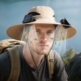 thumbnail image 4 of Kugisaki Sun Hat with Fans Solar Power Fan Wide Brim Sun Hat Fishing Essentials for Hiking Beach Summer Outdoor, 4 of 6