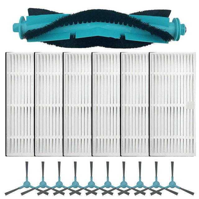 Mosiee Main Brush Side Brush Filter Kit For Atvel For Smartgyro R80 Base Vacuum Cleaner For Conga 2499 Ul/Tra Home Advanced Cleaner