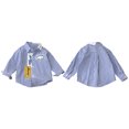 thumbnail image 4 of Baywell Little Big Boys Girls Shirt Long Sleeve Lapel Button Up Dress Shirts, 4 of 8