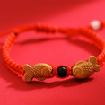 thumbnail image 4 of Pulsera de cuerda roja del año de vida, joyería de cuerda roja tejida a mano, pequeños obsequios, 4 of 6