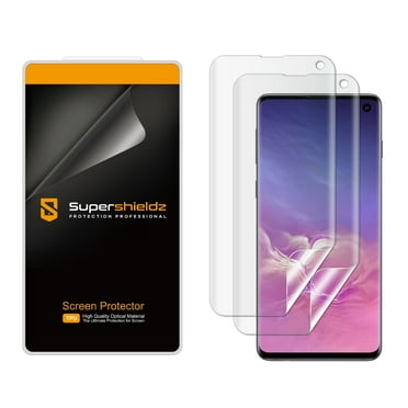[2-Pack] Supershieldz Designed for Samsung Galaxy S10 Screen Protector, [Full Screen Coverage] Anti-Bubble High Definition (HD) Clear Shield