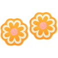 thumbnail image 3 of OUSITAID 2pcs Flower Shape Carpet Non-slip Floor Mat Water Absorption Shower Mat Decorative Carpet, 3 of 6