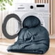thumbnail image 5 of SONORO KATE Juego de Edredón Tamaño Queen, Juegos de Cama de 7 Piezas para Todas las Estaciones, Cama en una Bolsa con Edredón Plisado - Sábana Plana y Sábana Ajustable - Fundas de Almohada y Fundas, Azul Marino, 5 of 6