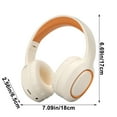 thumbnail image 4 of Viflosae Bluetooth Headphones over the Ear Headphones Head Mounted Wired and Wireless Double Mode Foldable Soft Headband Low Latency High Battery 5.4 Sports Gaming Bluetooth Headphones Earphones, 4 of 8