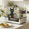thumbnail image 2 of TSOVTHRID Black Cat Floral Butterfly Print Microwave Oven Dust Cover Heavy Duty Microwave Oven Cover Dust-Proof Kitchen Machine Covers Case Protections for Toaster Oven, 20.9"W x 15.7"D x 12.4"H, L, 2 of 7