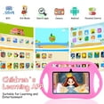 thumbnail image 7 of Veidoo Kids Tablet, 7 inch Android Tablet, 2GB+32GB, WiFi, IPS Screen, Children Tablet with Parental Control, Google Plays, Games, Learning Educational Tablet for Toddlers(Pink), 7 of 7