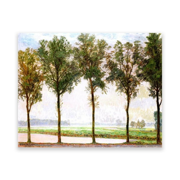 with Rising Moon by Leon De Smet- Famous Canvas Print- Reproduction of Famous Painting- Wall Art Pictures for Living Room