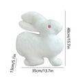 thumbnail image 3 of QTBIUQ Cozy Bunny Throw Pillow Cute Bunny Modern Throw Pillow Modern Cushion Cover Sofa Bed Chair Car Decorative Pillow White, 3 of 7