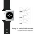 thumbnail image 4 of SHELLTON For Apple Watch Series 1/2/3/4/5/6 38mm/40mm/42mm/44mm Silicone Sport Replacement Watch Band Strap, 4 of 7