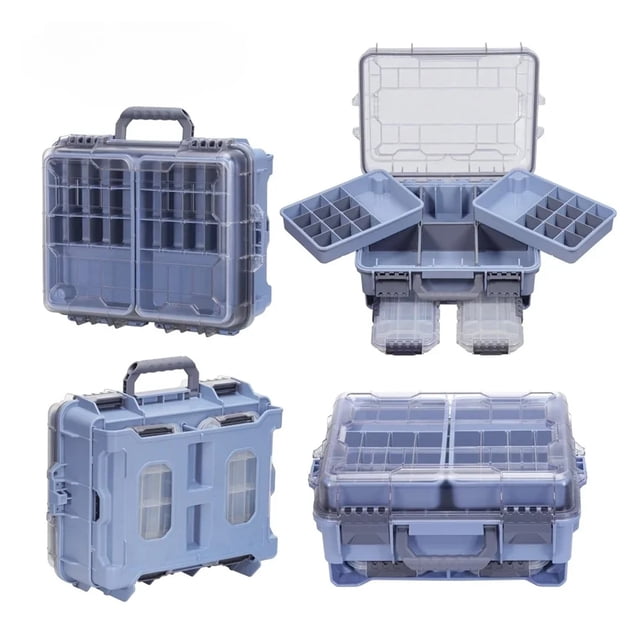 Large Capacity Fishing Tackle Box with Portable Multi-Functional Waterproof Bait Accessories ,Versatile Storage