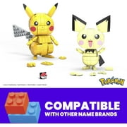 MEGA Pokemon Build & Show Pikachu Evolution Trio Construction Set, Building Toys for Kids