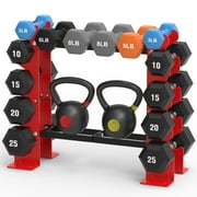FISUP Dumbbell Rack Free Weight Stand for Home Gym DR02 , Black, 28.3 x 9.1 x 22.0 Inch