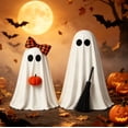 thumbnail image 3 of Halloween Ghost Tabletop Decor,Boys Lighted Ghost Decor with Broom, Pumpkin, Spooky Cute Halloween Decorations for Table, Mantel, Shelf, Home Party 19.7inch, 3 of 4