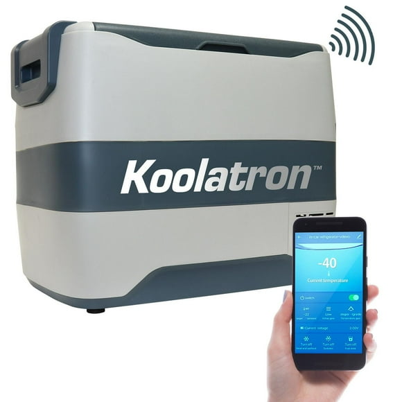 Koolatron SmartKool Portable Cooler Freezer, 42 Quart (40L), Bluetooth Enabled, 12V DC/110V AC for Travel, Camping, Car, RV, Tailgate, BBQ, Hotel