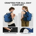 thumbnail image 5 of WATERFLY Unisex Student 20L Small Casual Travel Hiking Nylon Backpacks Daypack,Blue, 5 of 7