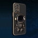 thumbnail image 3 of Astronaut Fold Bracket Plating Cover For Samsung Galaxy S23 S22 Ultra S20 S21 FE Note 20 10 Plus A12 A13 A33 A52 A54 A53 5G Case, 3 of 5