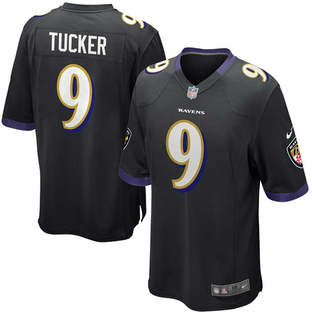 Justin Tucker Baltimore Ravens Nike Youth Alternate Game Jersey - Black