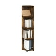 thumbnail image 4 of Pemberly Row 4-Tier Corner Shelf Bookcase in Bookshelf in Amber Pine, 4 of 6