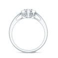 thumbnail image 3 of Rosec Jewels Lab Created Diamond 6x8 mm Oblong Engagement Ring - Ef -Vs Quality, 14K White Gold, US 9.50, 3 of 9