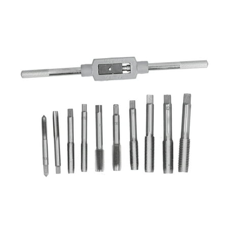 

11Pcs Tap Wrench Set Machine Hand Screw Thread Plug with Adjustable Reamer M6~M12 Hardware Tool