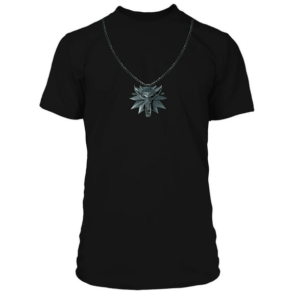 The Witcher 3 Wolf School Medallion Adult T-Shirt L