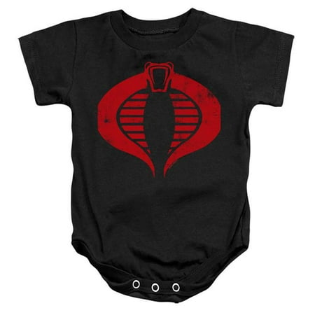 

Trevco HBRO922-SS-1 G.I. Joe & Cobra Logo-Infant Snapsuit Black - Small - 6 Month