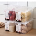 thumbnail image 3 of POINTERTECK Sealed Box Drawer  Food Grade  Large Capacity  Transparent  Refrigerator Food Freshness Storage Holder  Kitchen Supplies, 3 of 8