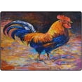 thumbnail image 2 of FREEAM Oil Painting Rooster Hen Watercolor Area Rug Mat for Living Dining Dorm Room Bedroom Home Decorative, 63x48 inch, 2 of 6