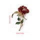 thumbnail image 4 of Qarigey Broche de flor rosa para mujer, pasador de pecho estético Retro para fiesta, joyería artística para boda, vacaciones, accesorios de disfraz Accesorios de disfraces, 4 of 6