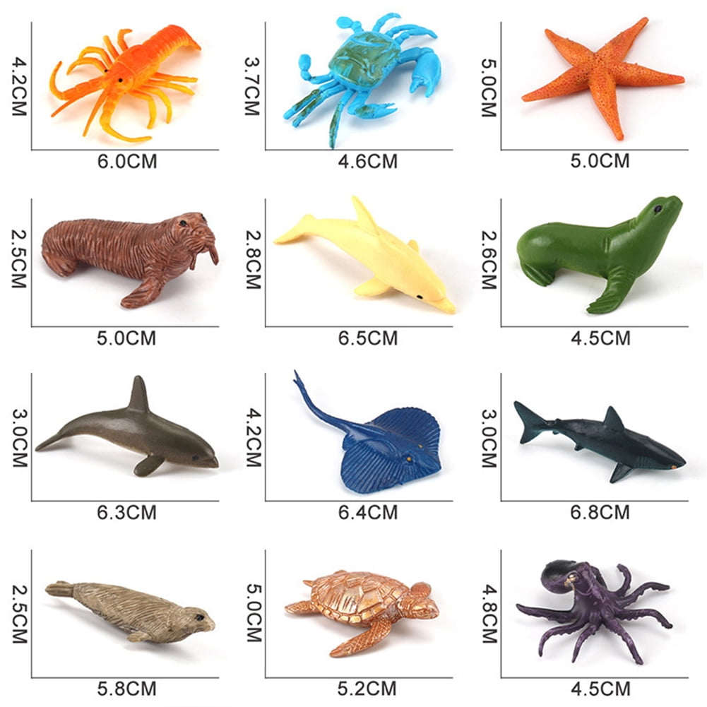 Plastic Deep Sea Animals Ocean Underwater Creatures Toy Figures Educational  Toys For Kids | Walmart Canada