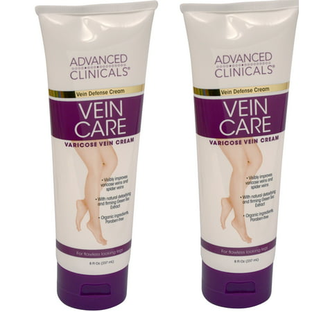 Advanced Clinicals Vein Care- Eliminate the Appearance of Varicose Veins. Spider Veins. Guaranteed Results! (Two -