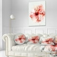 thumbnail image 3 of Designart Lovely Pink Watercolor Flower - Flowers Throw Pillowwork - 12x20, 3 of 5