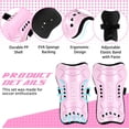 thumbnail image 3 of 3Pcs Soccer Shin Guards,  Straps and Socks for Toddler Kids Youth, Lightweight Soccer Shin Pads Protective Defender Gear for 3-5, 5-10, 10-15 Years Old Children Teen Boys Girls Sports Game, 3 of 13