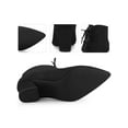 thumbnail image 2 of BLISSFUL STEP Pointed Toe Lace Up Block Heel Ankle Boots for Women Black 7, 2 of 4