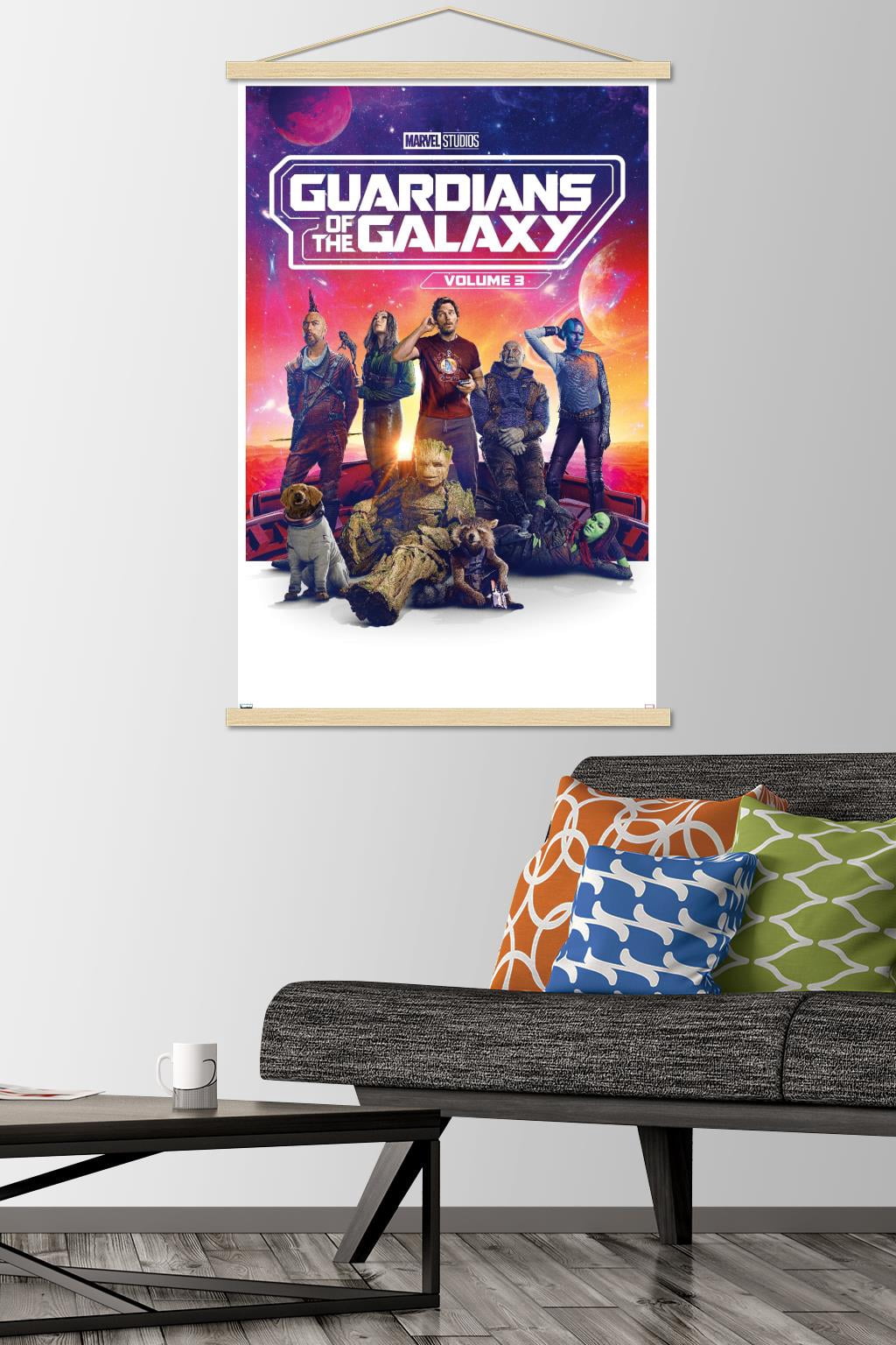 Marvel Guardians of the Galaxy Vol 3 - One Sheet Wall Poster with Magnetic Frame, 22.375" x 34"