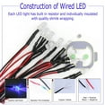thumbnail image 5 of 1.8mm 2mm 3mm 5mm 8mm 10mm Pre Wired LED DC9-12V Lights Emitting Diodes, 5 of 12