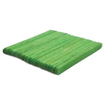 Green Popsicle Sticks for Crafts 4-1/2 inch, Pack of 200 Craft Sticks, Wax Stick, Wooden Sticks for Crafts, by Woodpeckers
